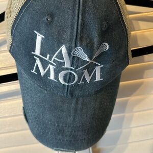 PiperLou LAX Mom trucker hat.
